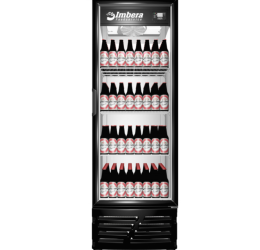Cervejeira CCV355 porta de vidro preta
