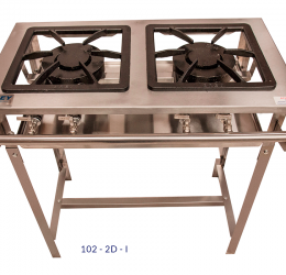 Fogão - 2 Bocas  - Linha Stand Inox Ref. 102-2D-I