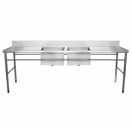 Mesa Inox 430 - Ref. duas cubas